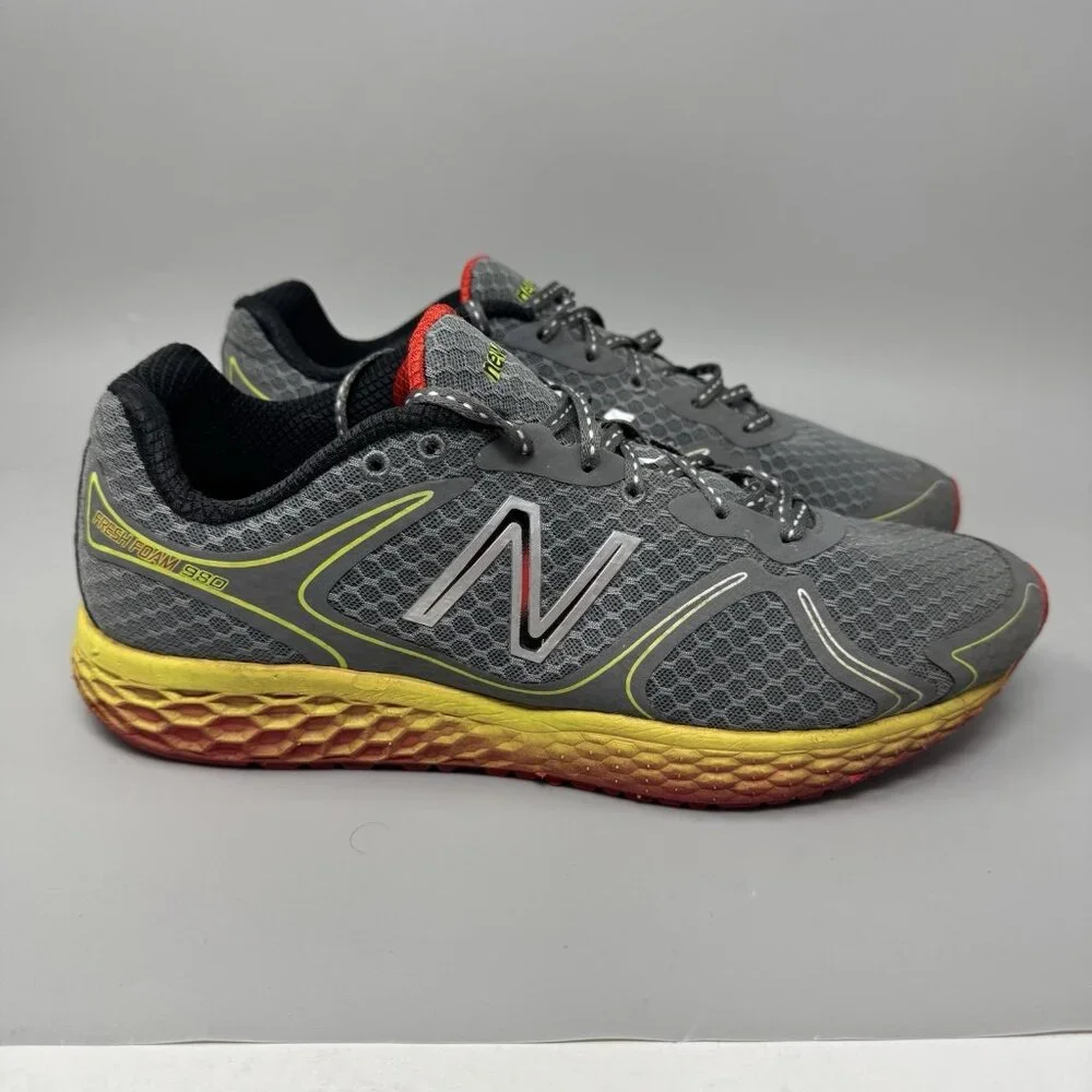 New Balance Fresh Foam 980 Shoe GreyYellow MT980BY Men Size 14